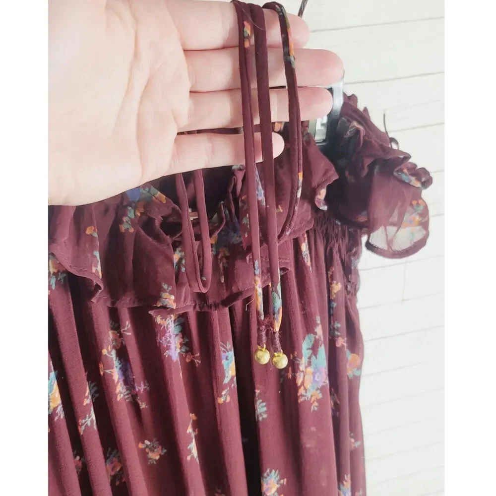 Free People Cloud Nine Maxi Dress, sz Small
